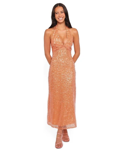 Petal and Pup Women's Eisley Halter Sequin Midi Dress