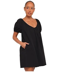 Petal and Pup Women's Marty V-Neck Short-Sleeve Mini Dress