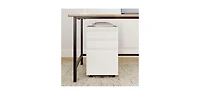 gaomon 3-Drawer Metal File Cabinet, Mobile Under Desk Filing Organizer with Lock for Office or Home