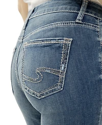 Silver Jeans Co. Women's Suki Curvy Fit Mid-Rise Medium Wash