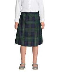 Lands' End Big Girls 3 to 16 Plaid Skirt Top of Knee