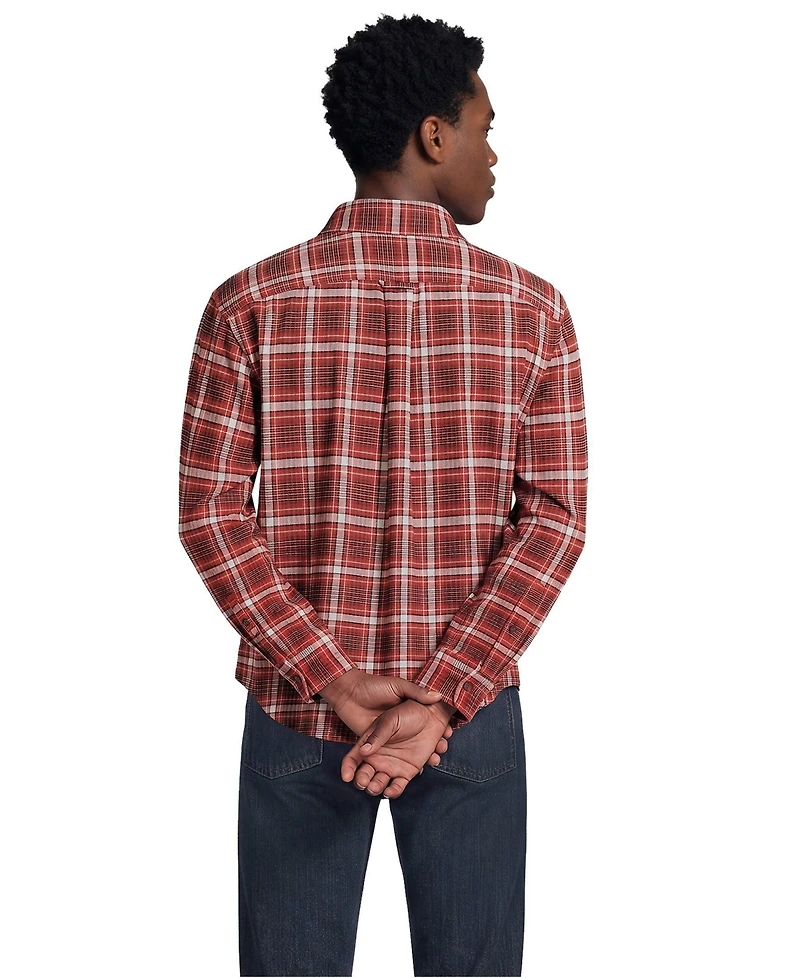 Lands' End Men's Long Sleeve Classic Fit Flagship Flannel Shirt