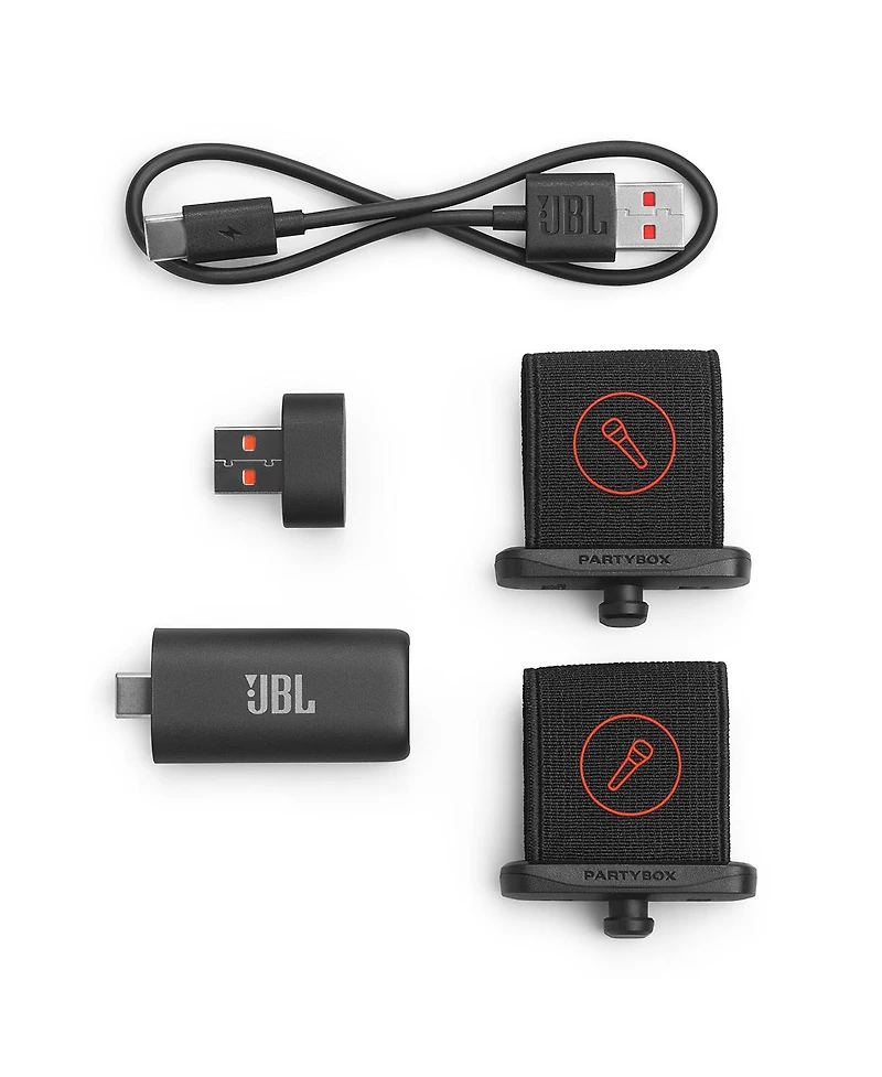 Jbl PartyBox 330 Portable Party Speaker Bundle with EasySing Wireless Microphones