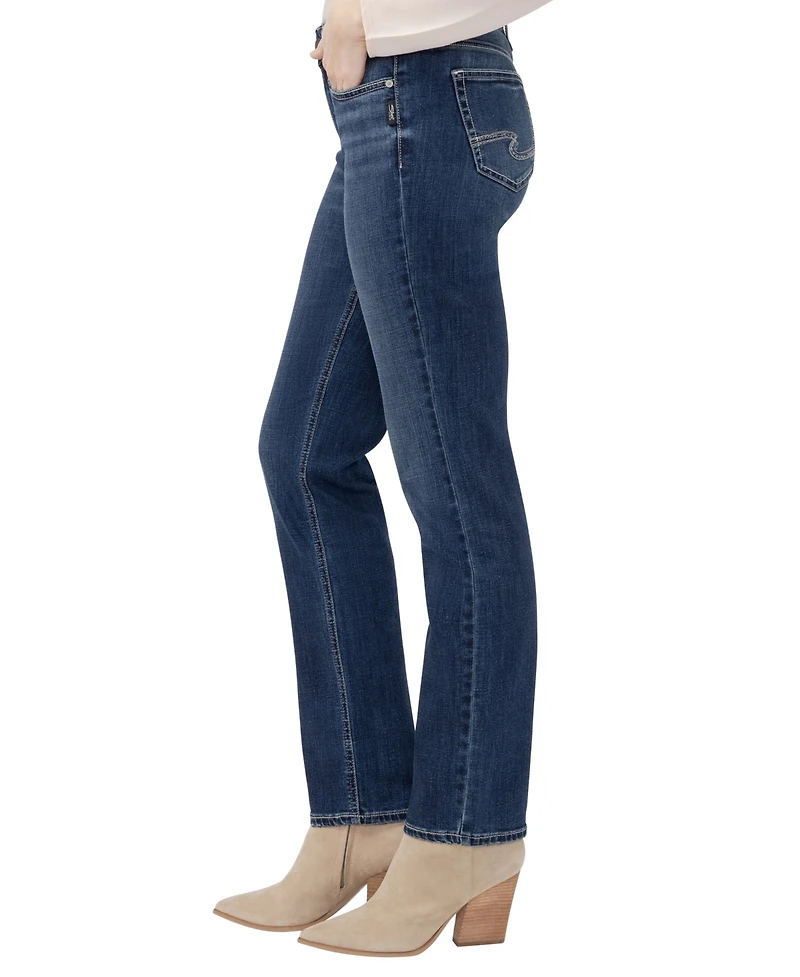 Silver Jeans Co. Women's Suki Straight-Leg Mid-Rise
