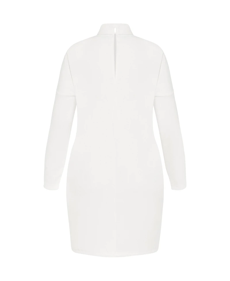 City Chic Women's Wrap Neck Dress