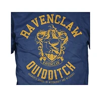 Harry Potter Men's Ravenclaw House Crest Quidditch Navy Graphic Tee Shirt- 3XL