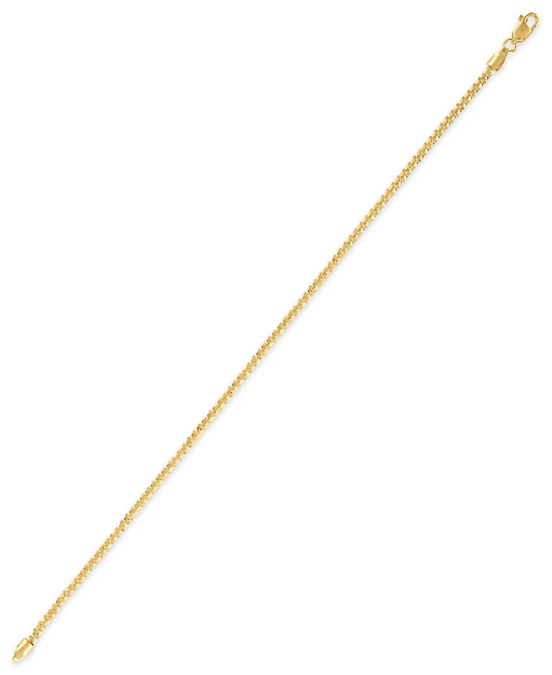 Macy's Sparkle Chain 7.5" Bracelet in 10k Yellow Gold (2mm)
