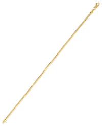 Macy's Sparkle Chain 7.5" Bracelet in 10k Yellow Gold (2mm)