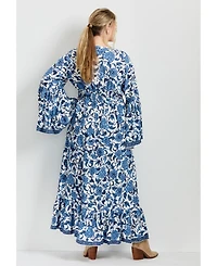 Avenue Women's Plus Arlo Bell Sleeve Maxi Dress
