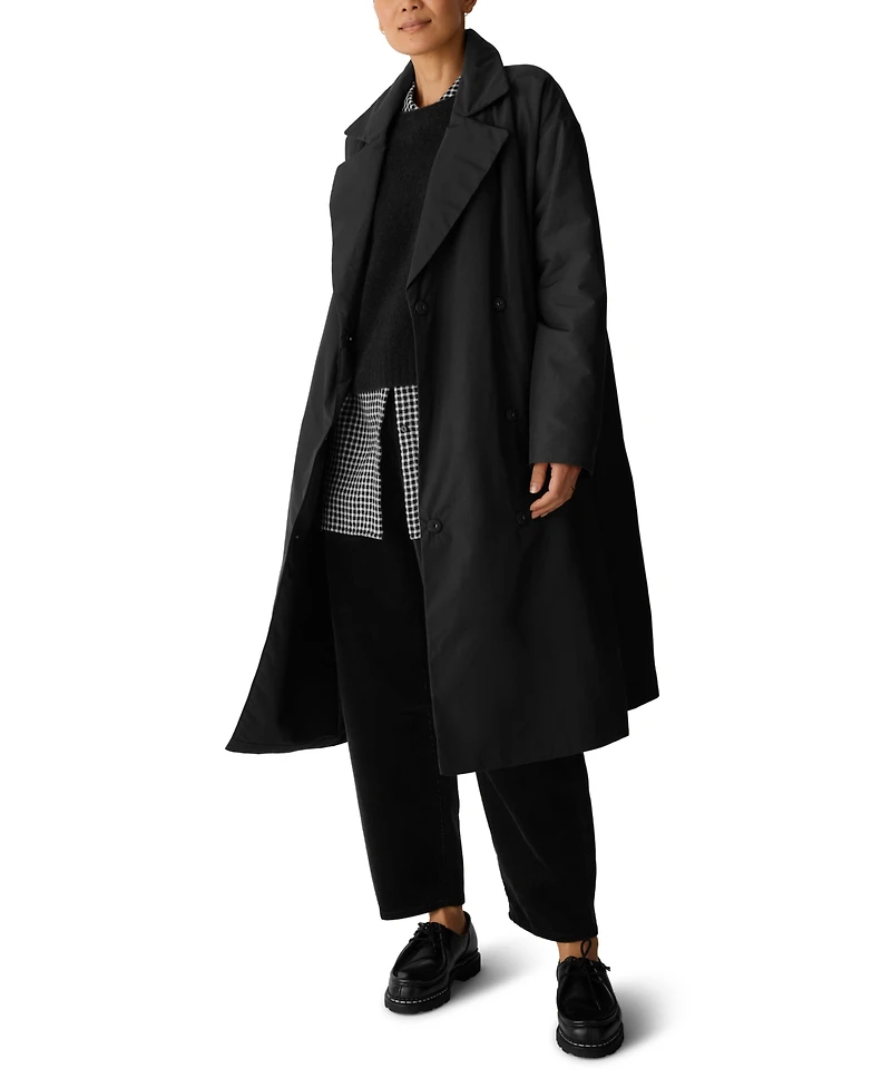 Eileen Fisher Women's Padded-Lightweight Trench Coat