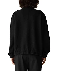 Eileen Fisher Women's Stand Collar Boiled Wool Short Jacket