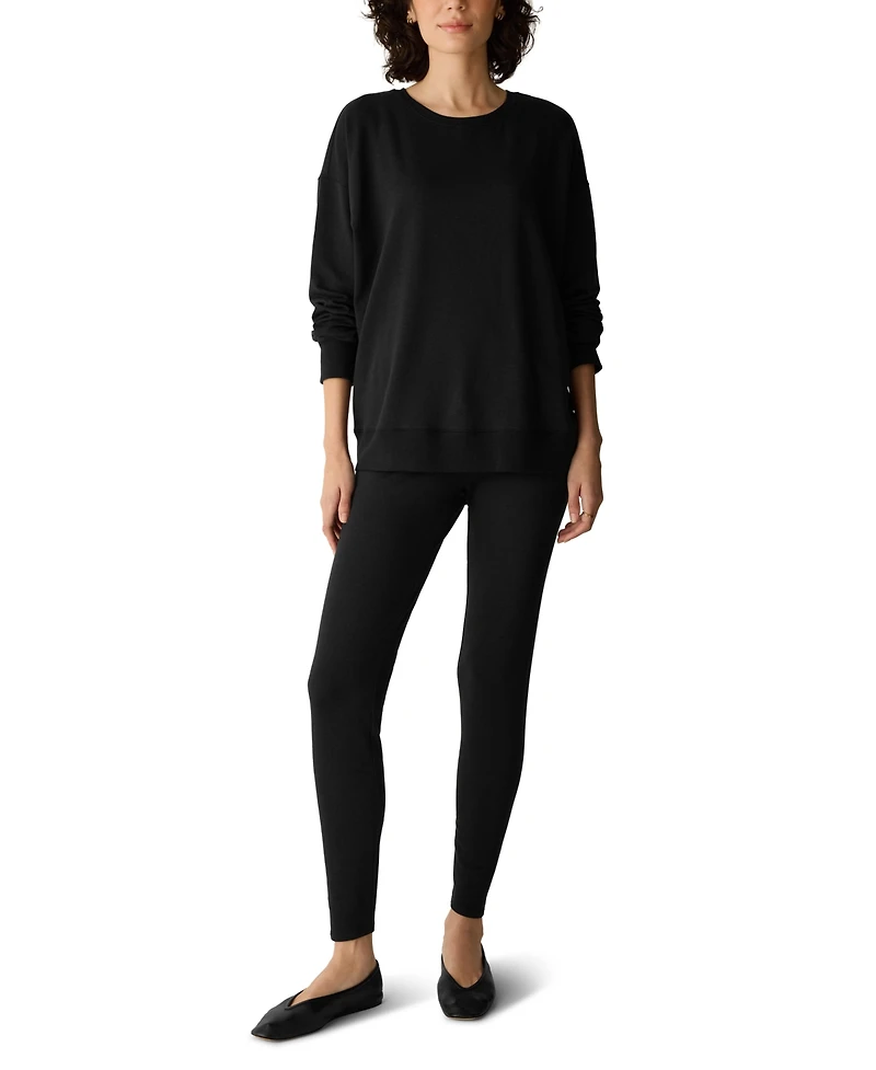 Eileen Fisher Women's Fleece-Lined High-Waisted Ankle Leggings