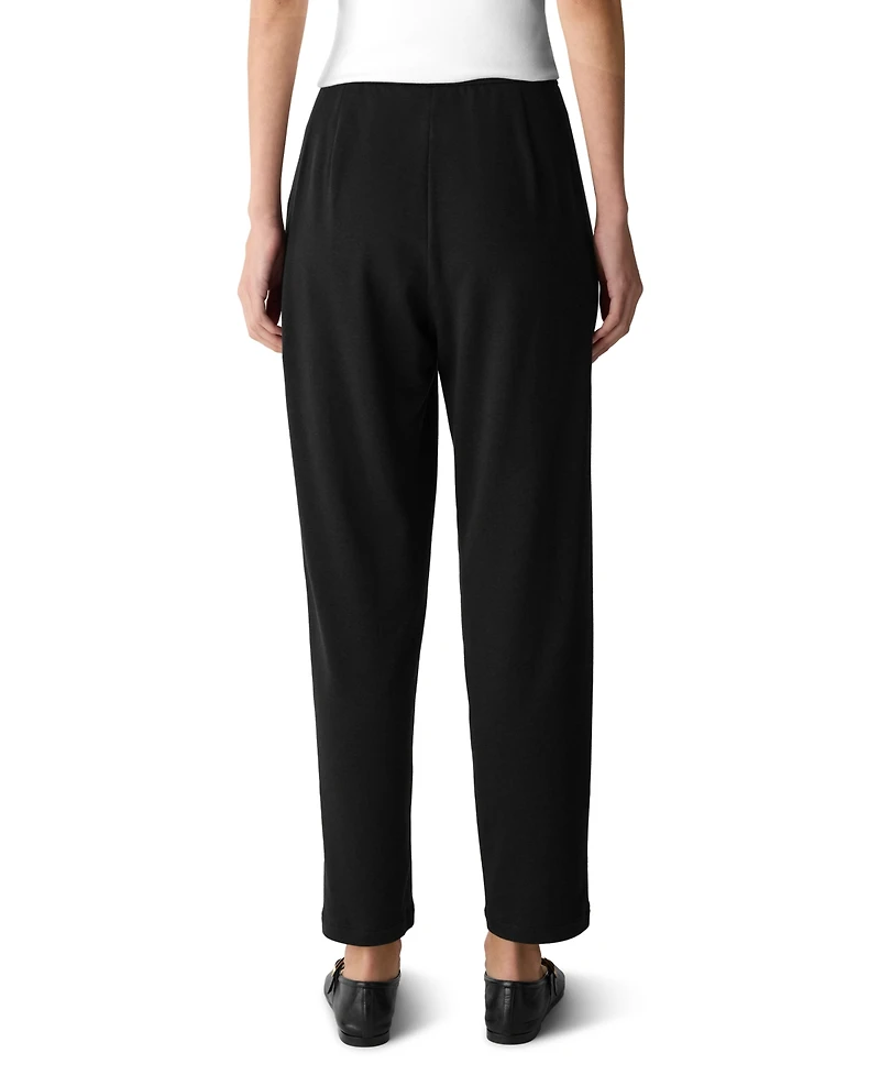 Eileen Fisher Women's Hug Slouchy Brushed Terry Ankle Pant