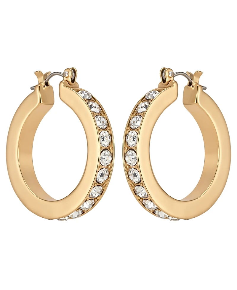 Guess Gold-Tone Classic Hoop Earrings