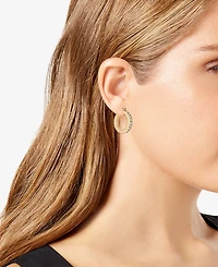Guess Gold-Tone Classic Hoop Earrings
