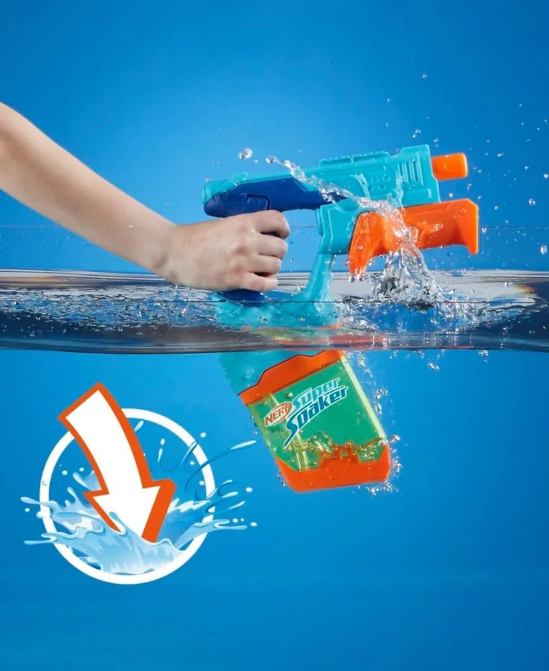 Nerf Super Soaker Dunk-Fill 2-Pack Pump-Action Water Blaster, 10.1 oz Capacity, Ages 6+