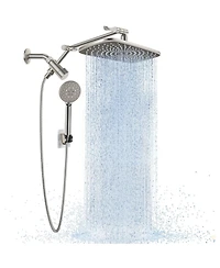 Cyqbd 11.8" Rain Shower Head Handheld Multi Spray Extension Arm Dual