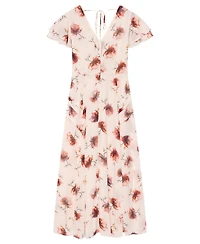 Mint Velvet Women's Soft Bloom Button-Front Midi Dress