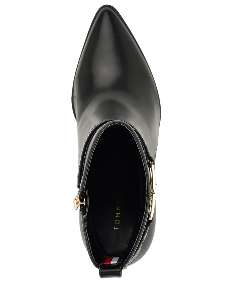 Tommy Hilfiger Women's Midna Pointed Toe Buckle Dress Booties