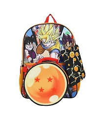 Dragon Ball Z Anime Heros 5 Piece 16 Inch Backpack Set for Boys