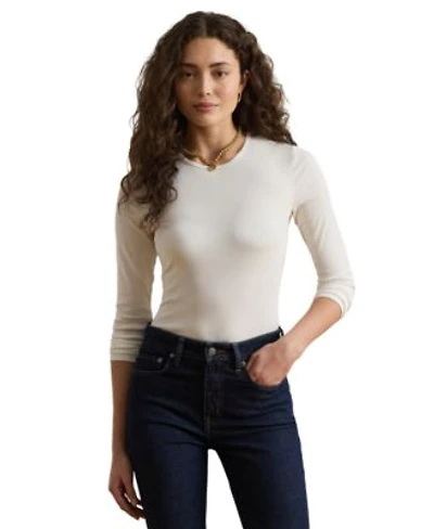 Lauren Ralph Lauren Cotton Blend Long Sleeve Top Xs 3x