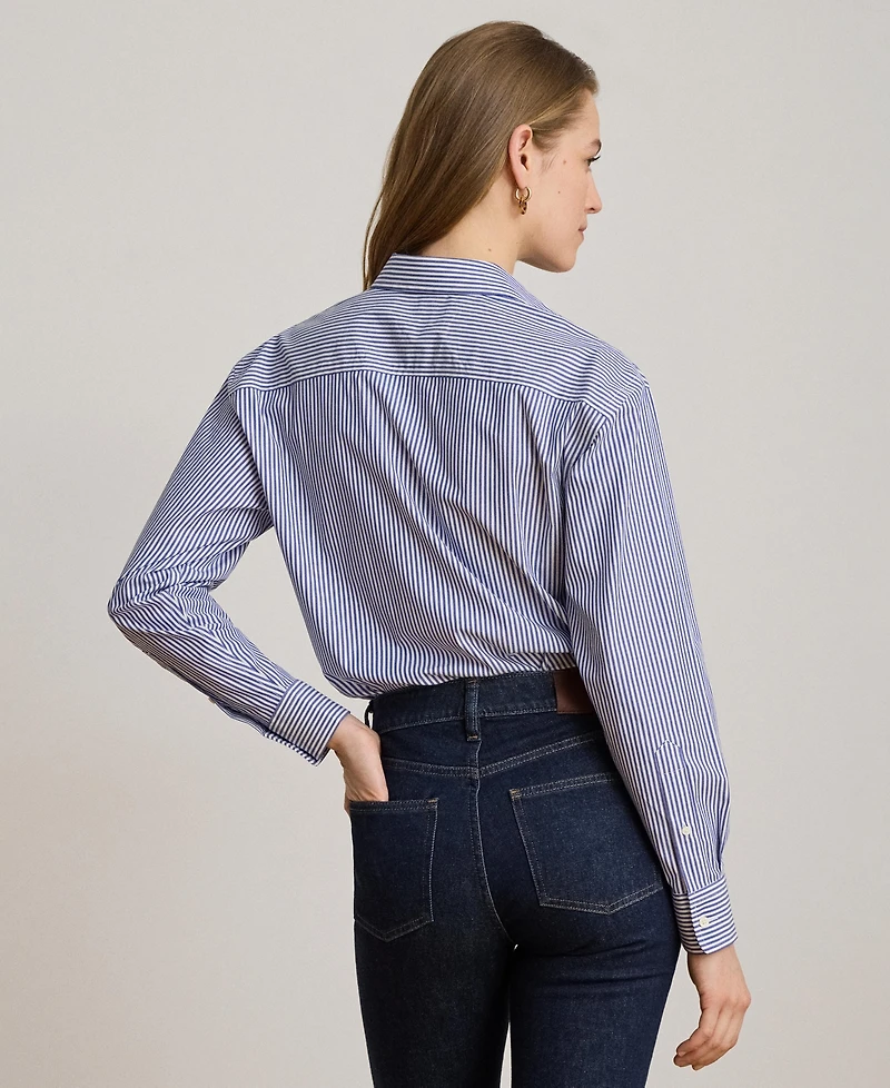 Lauren Ralph Women's Striped Long-Sleeve Shirt