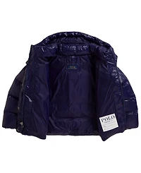 Polo Ralph Lauren Girls' 2T-6X Glossy Down Hooded Jacket