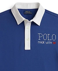 Polo Ralph Lauren Girls' 7-16 Logo Cotton Mesh Rugby Dress