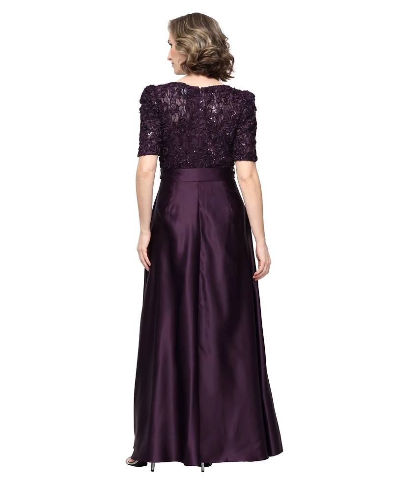 Alex Evenings Women's Catherine Long V-Neck Empire Waist Dress