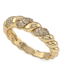 And Now This Cubic Zirconia Twisted Ring