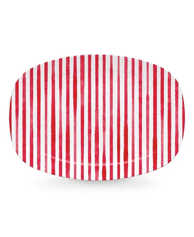 Mariposa Simple Stripes Resin Platter