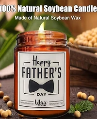 Lovery Happy Father's Day Candle Lavender Scented Soy Wax, 10oz
