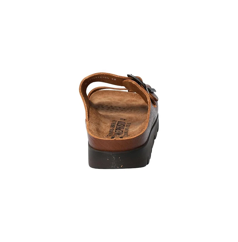 Mephisto Zonder Premium Full-Grain Leather Open Toe Buckle Closure Sandal