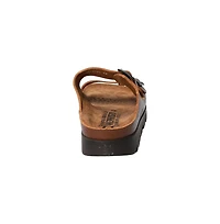 Mephisto Zonder Premium Full-Grain Leather Open Toe Buckle Closure Sandal