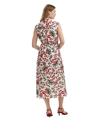 Finery London Women's Alida Floral Midi Shirt Dress
