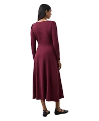 Finery London Women's Kelly Ponte Jersey Midi Dress