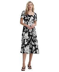 Finery London Women's Teresa Printed Tiered Midi Dress