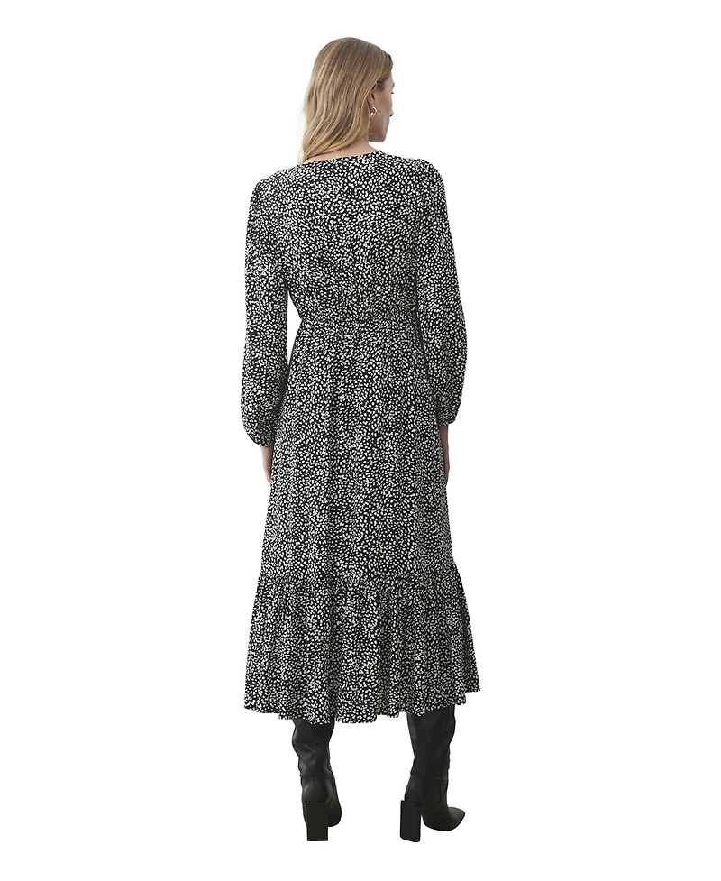 Finery London Women's Suzie Animal Print Midi Dress