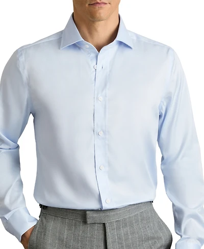 Reiss Men's Bishopsgate Long-Sleeve Spread-Collar Stretch Shirt