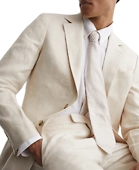 Reiss Men's Atlantic Tailored-Fit Single-Breasted Linen-Twill Blazer