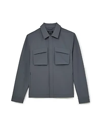 Reiss Men's Divide Regular-Fit Zip-Front Overshirt