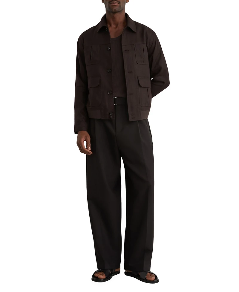 Reiss Men's Adam Linen Four-Pocket Jacket