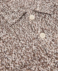 Reiss Men's Marco Relaxed-Fit Marled Cotton-Blend Polo Shirt