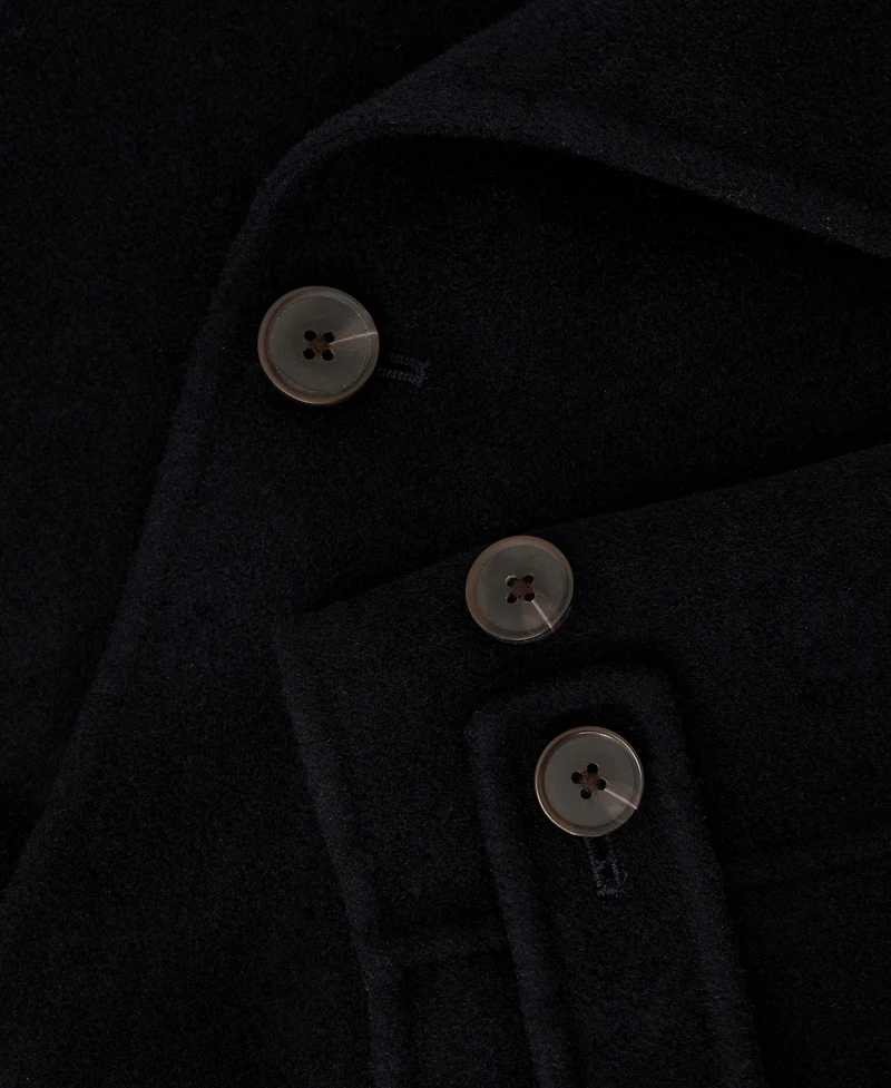 Reiss Men's Selation Wool-Blend Blindseam Belted Overcoat