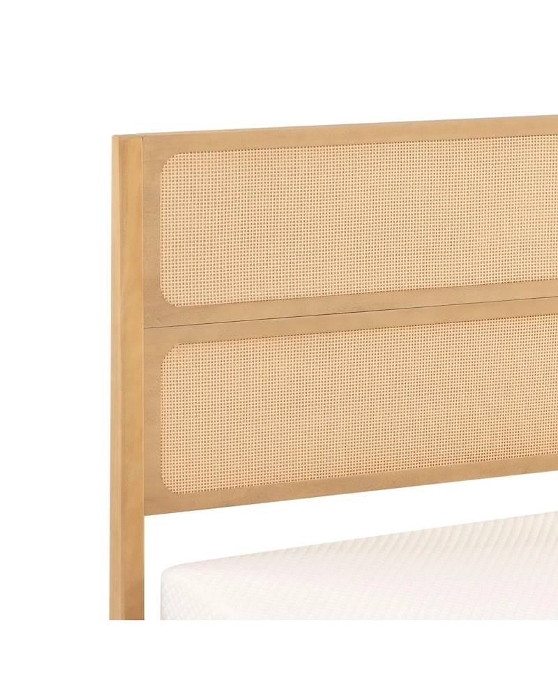 Max & Lily Elio/Rattan Queen Single Bed