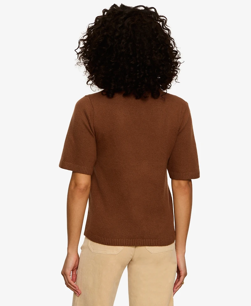 Sanctuary Women's Short-Sleeve Crewneck Sweater