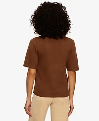 Sanctuary Women's Short-Sleeve Crewneck Sweater