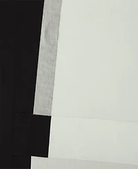 Half Price Drapes Fresh Popcorn & Black Bordered Grommet Vertical Printed Cotton Curtain