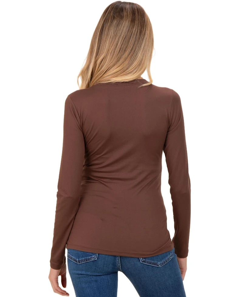 Pinkblush Maternity Burgundy Basic Long Sleeve Top