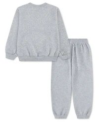 Jordan Boys' 4-7 Logo Fleece Sweatshirt and Joggers, 2-Piece Set